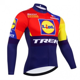 Cykeltrøje Langærmet 2025 Lidl-Trek Blå